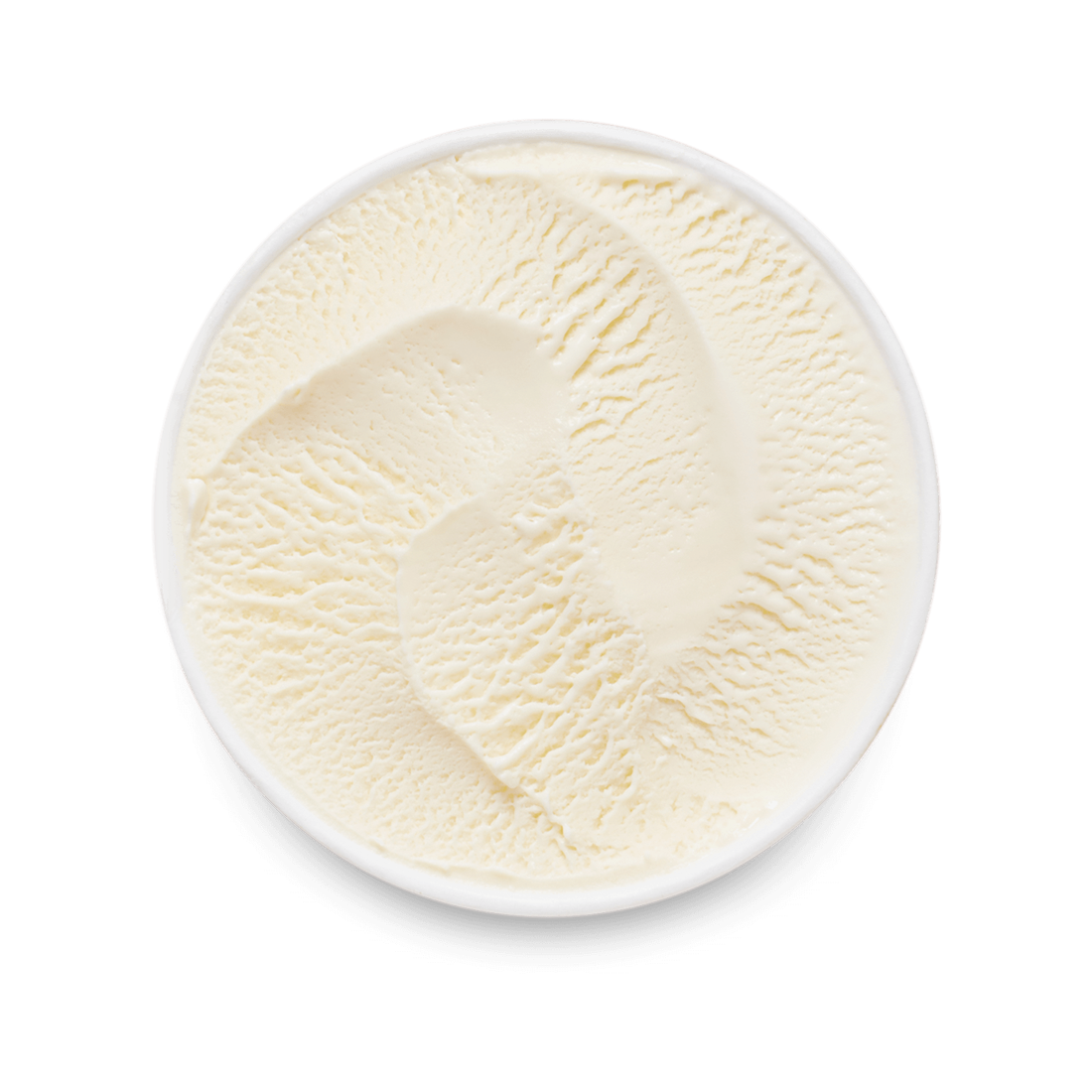 Vanilla Pint Lid off